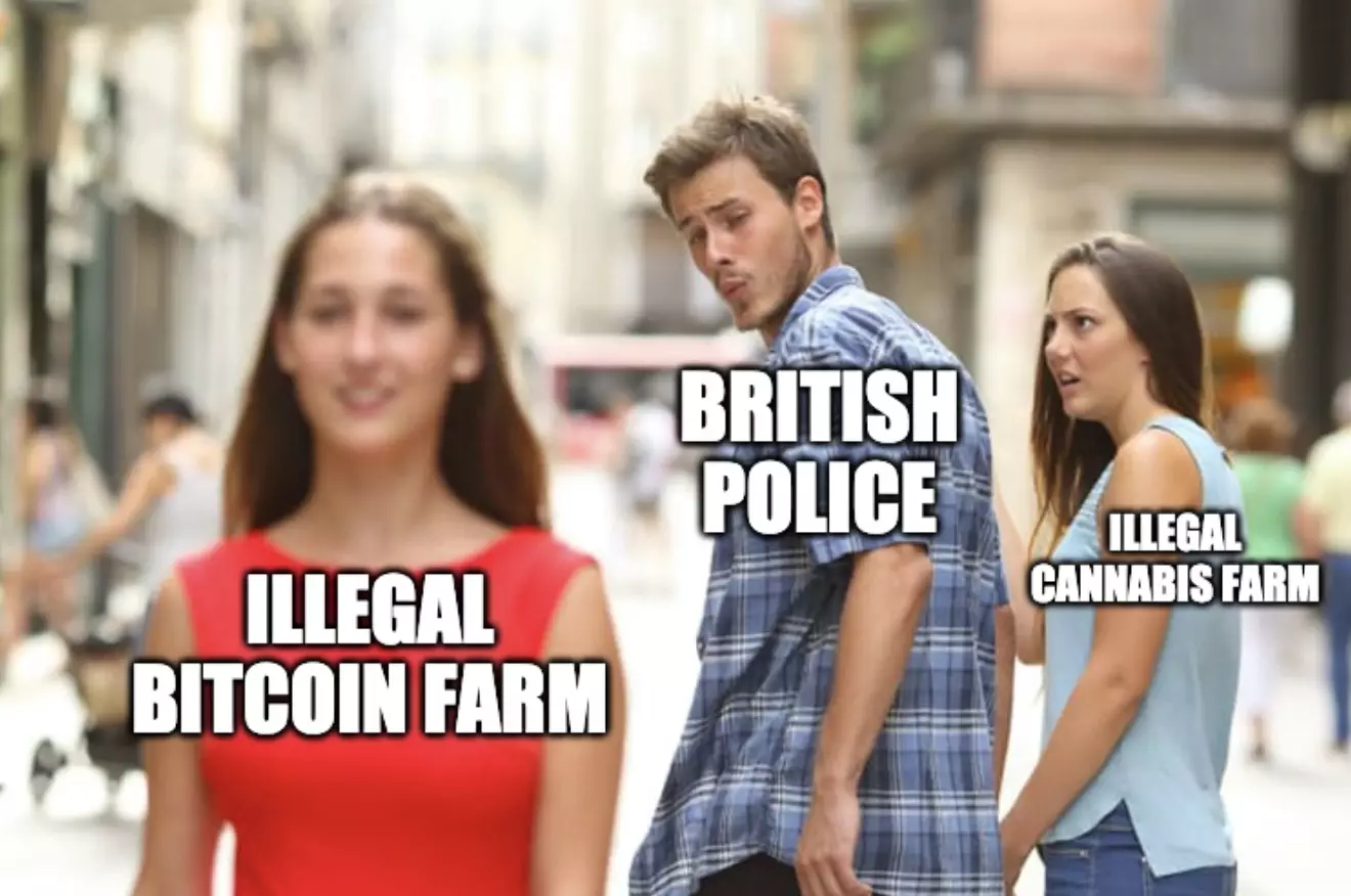 Illegal Bitcoin Mine Meme