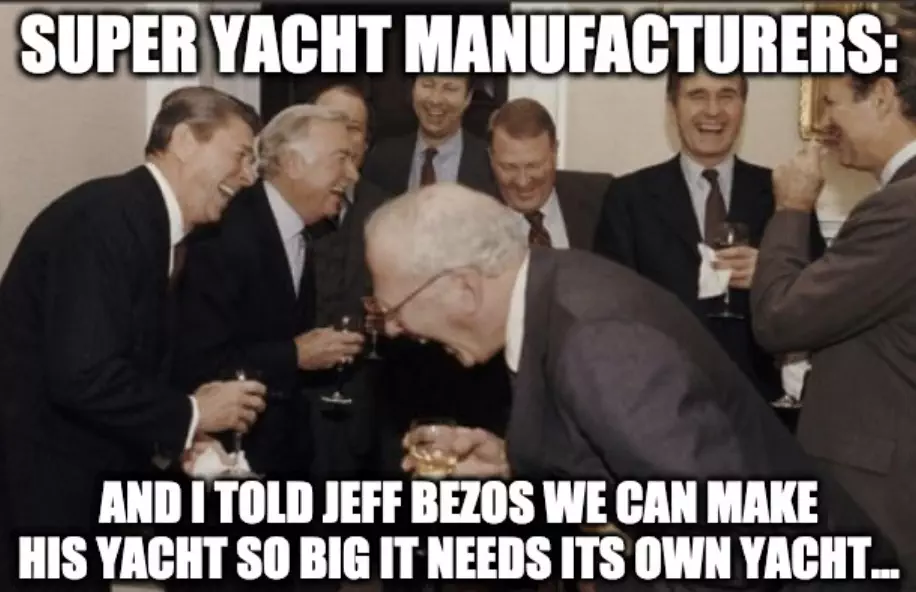 Jeff Bezos Superyacht Needs Its Own Yacht Meme