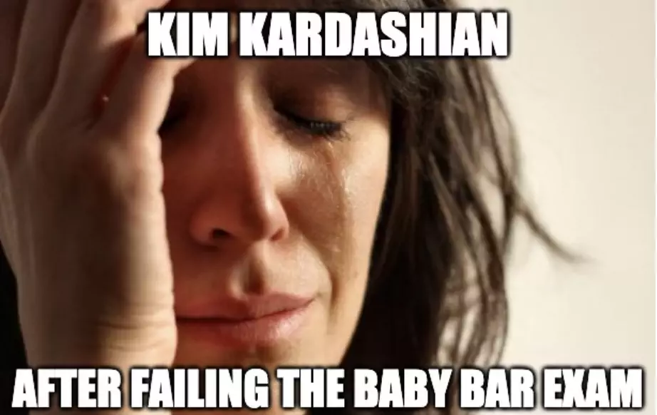 Kim Kardashian Fails Baby Bar Meme