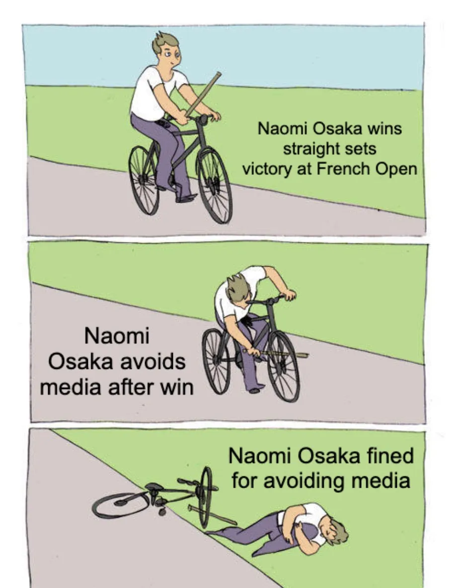 Naomi Osaka Fined Meme