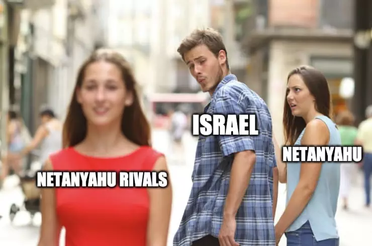Netanyahu Rivals Work Together Meme