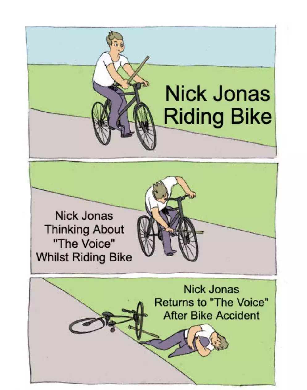 Nick Jonas Returns To The Voice Meme