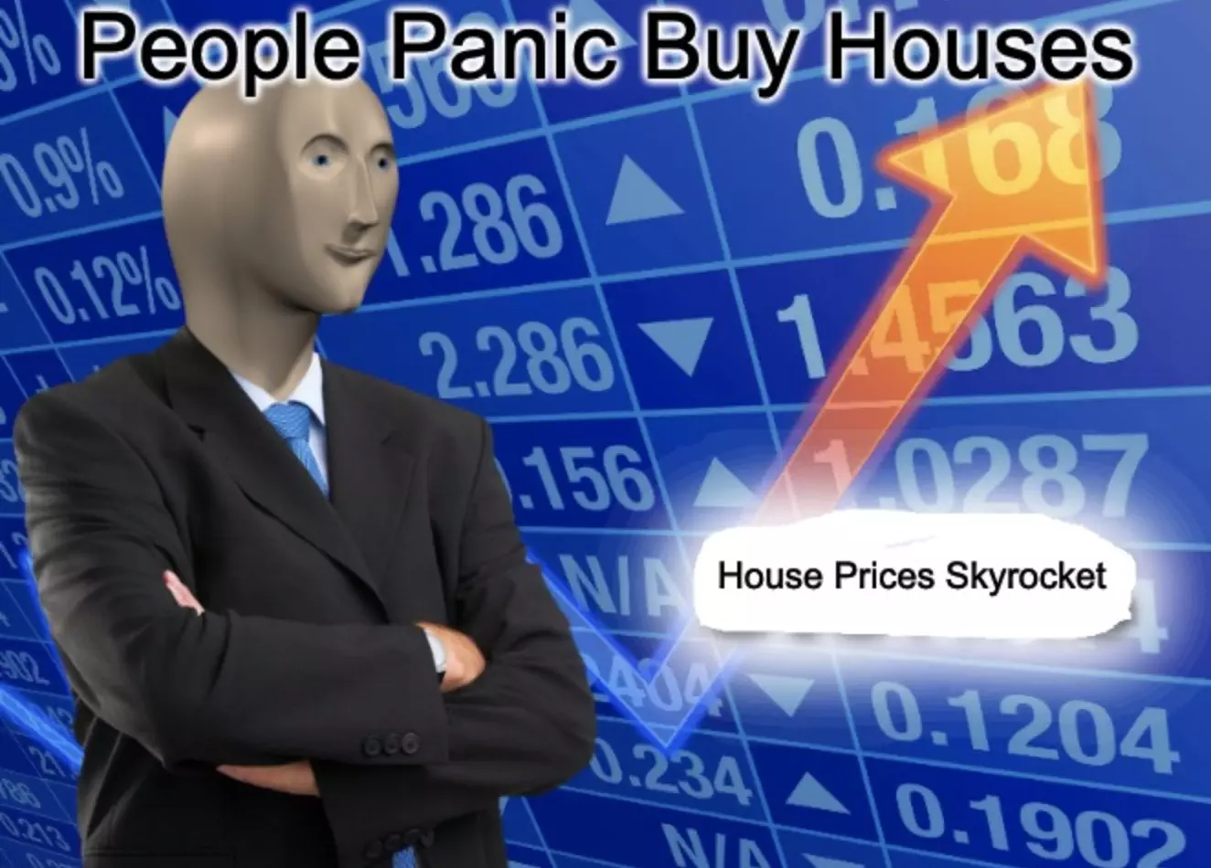 Panic Buying Houses Meme