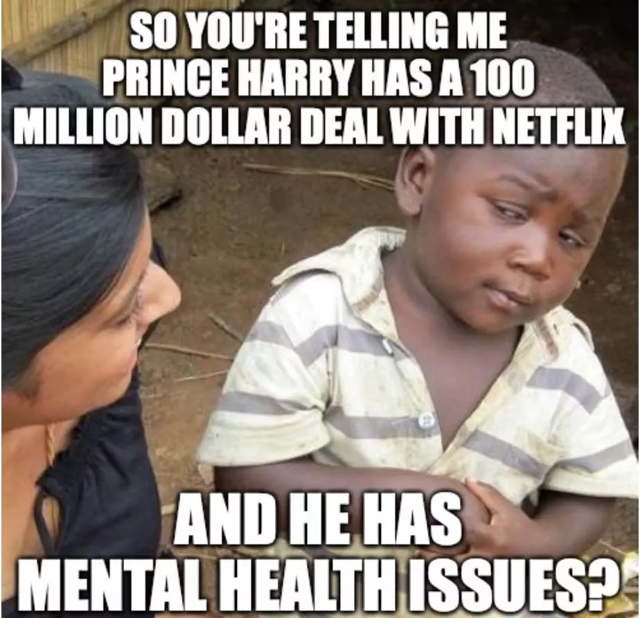 Price Harry Discusses Mental Health Problems Meme