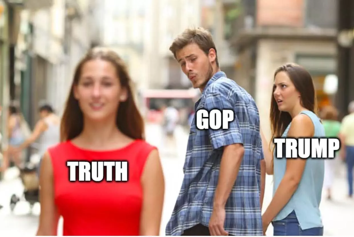 Gop To Choose Between Truth Or Trump Meme