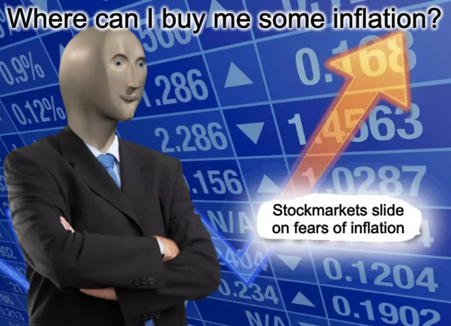 Stock Market Slides On Inflation Meme