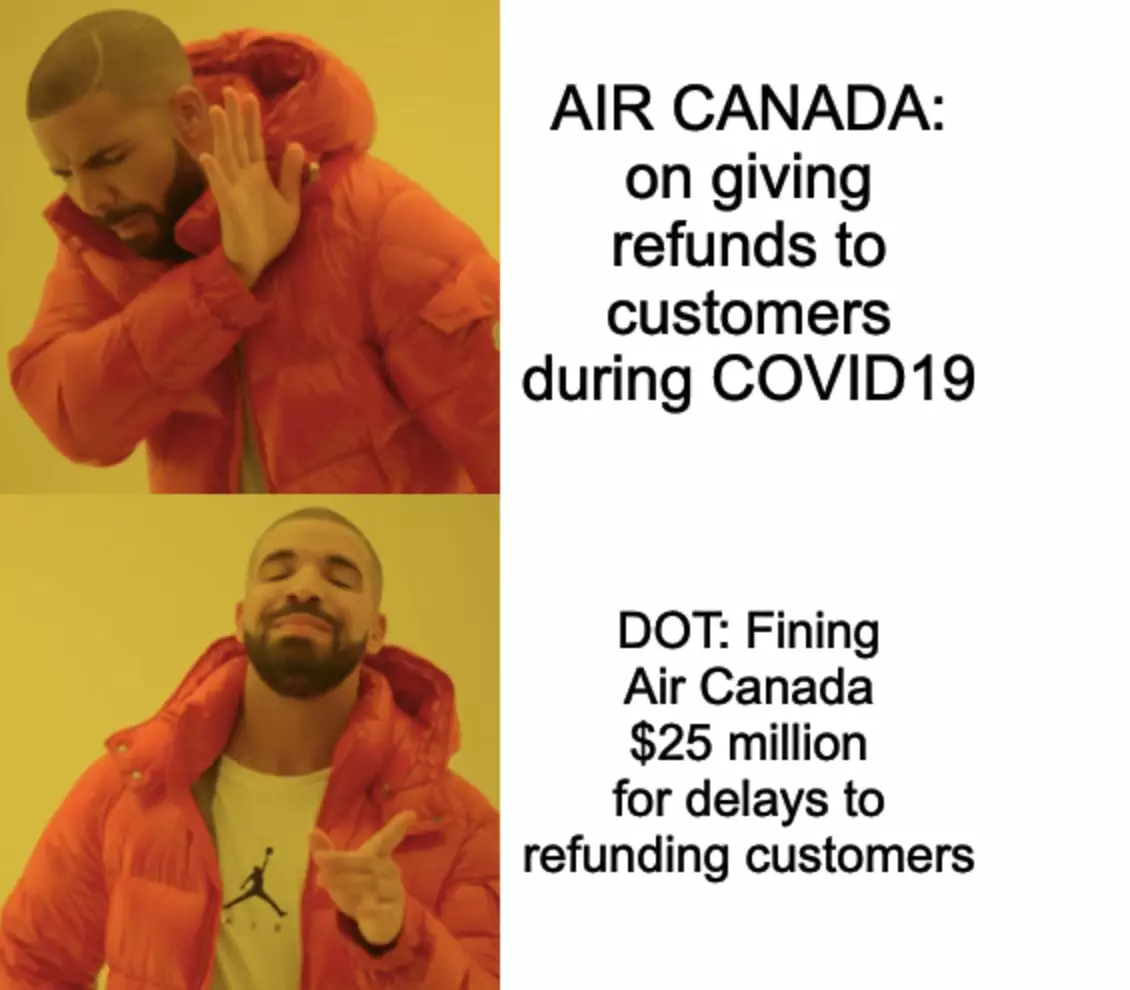 Dot Fines Air Canada Meme