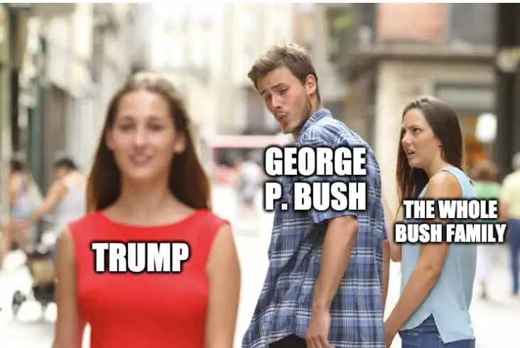George P Bush Disses Family For Trump Meme