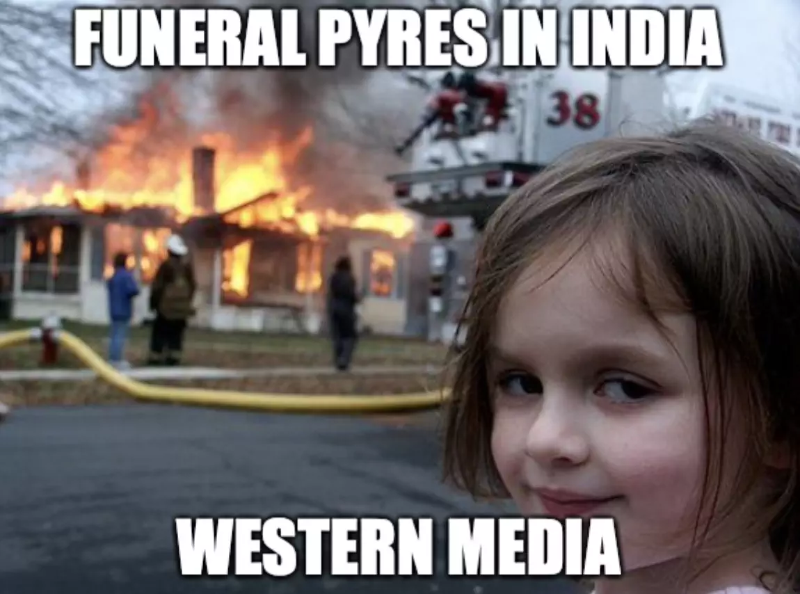 India Funeral Pyres Meme