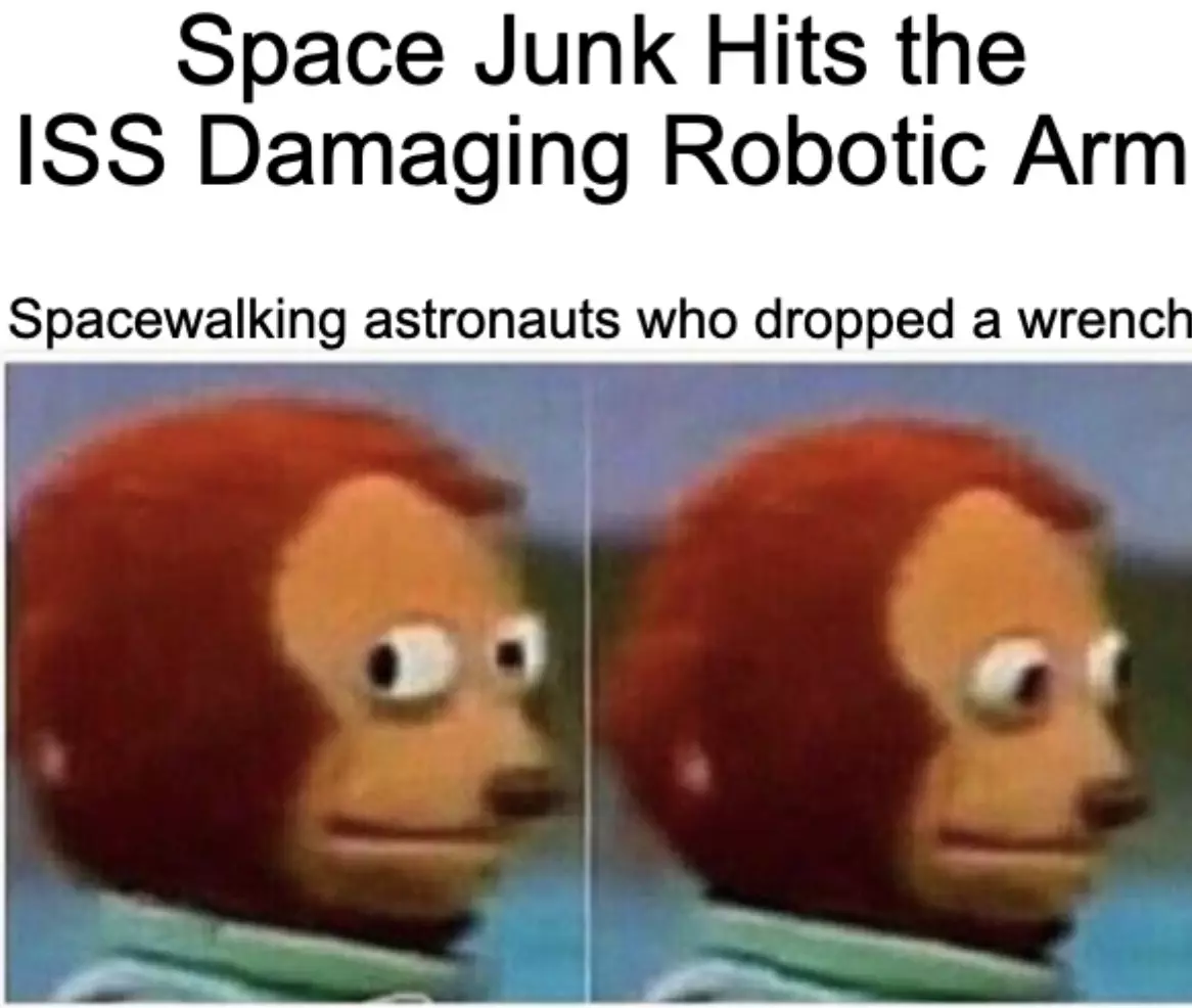 Its Hit By Space Debris