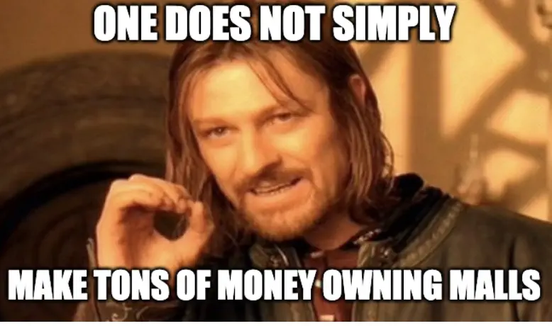 Major Us Mall Owner Bankrupt Meme