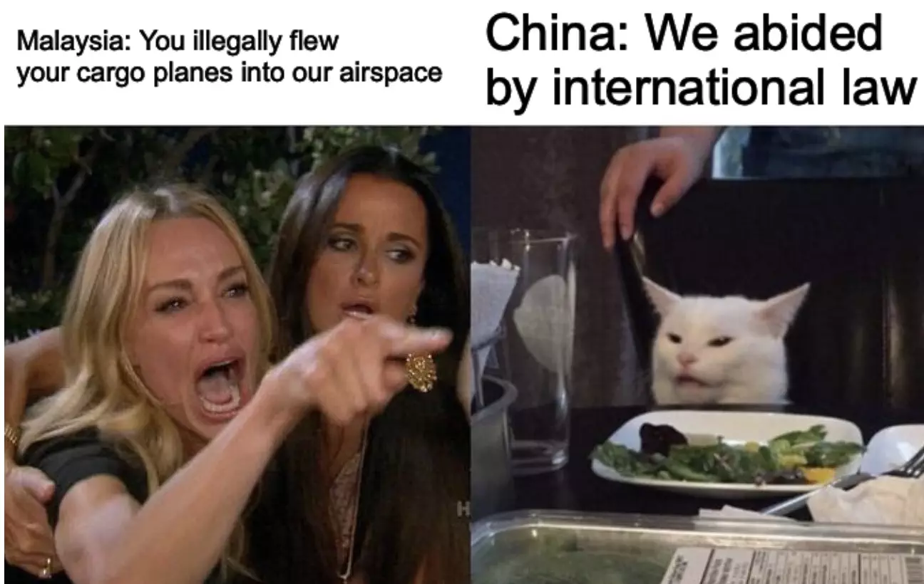 Malaysia And China Dispute Meme