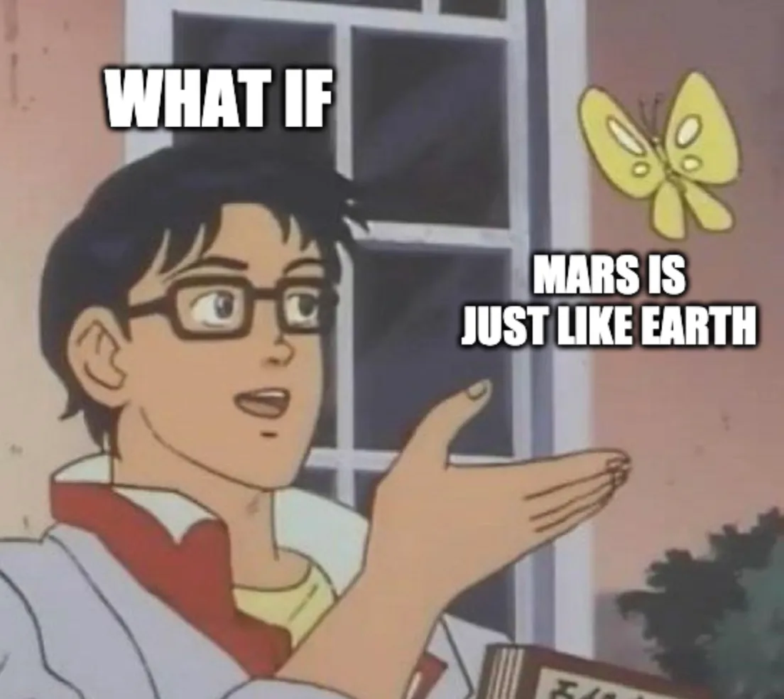 Mars Clouds Like Earth Meme