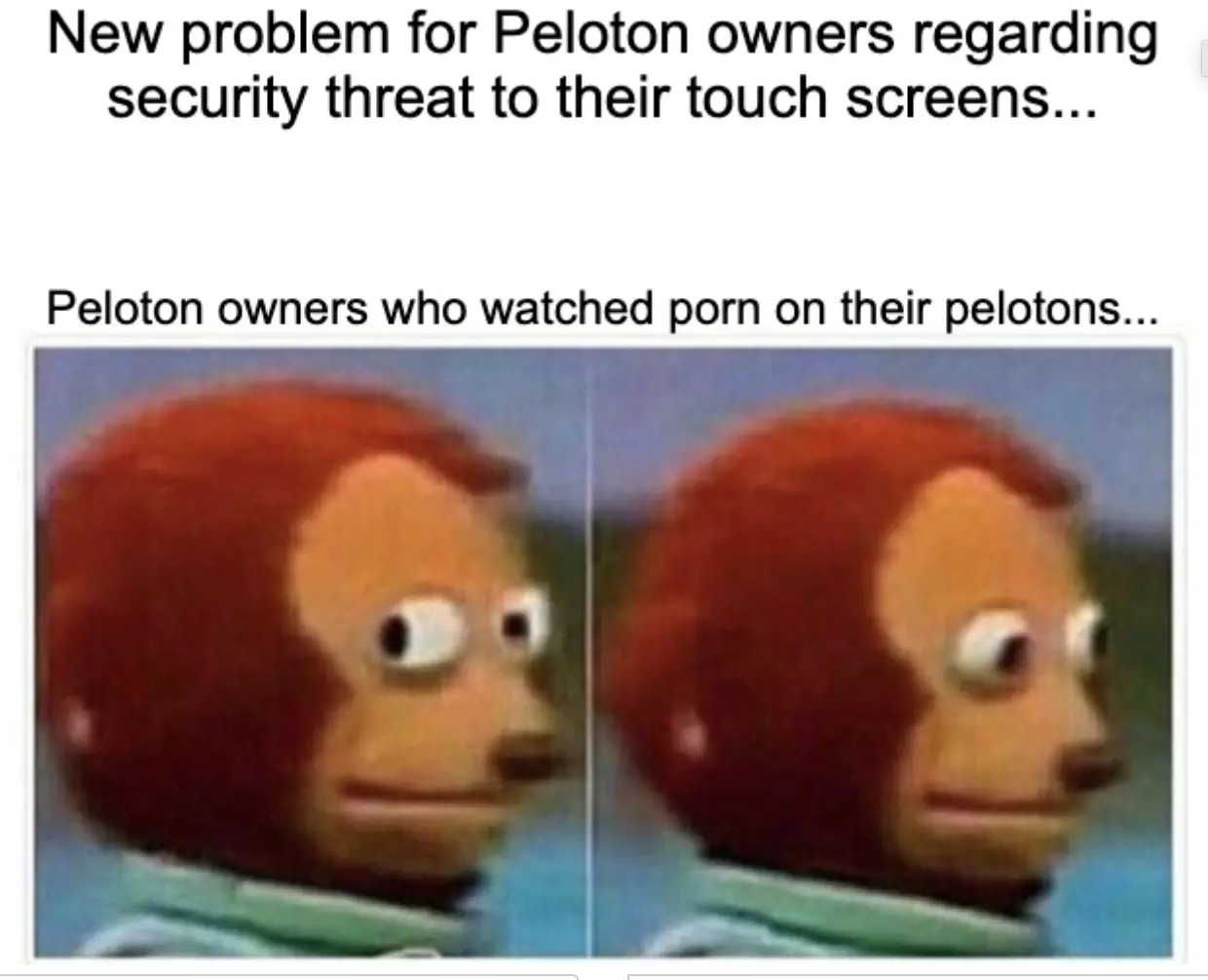 Peloton Security Problem Meme