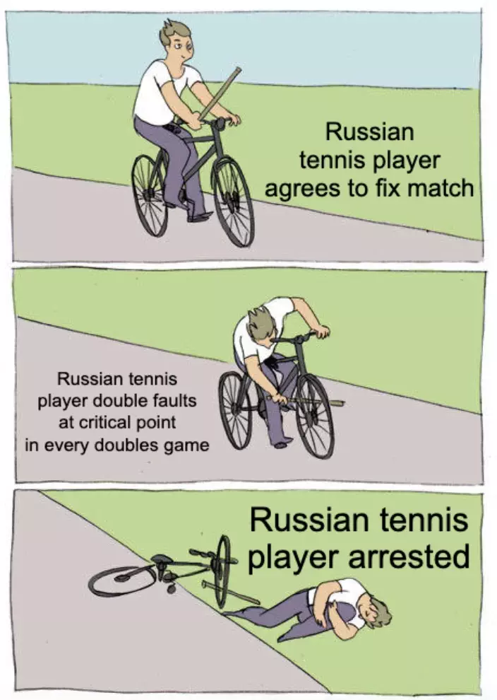 Russian Tennis Player Arrested Meme