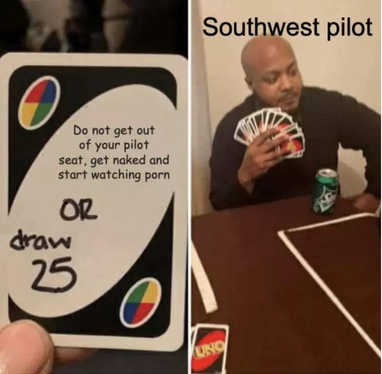South West Pilot Guilty Of Lewd Act Meme