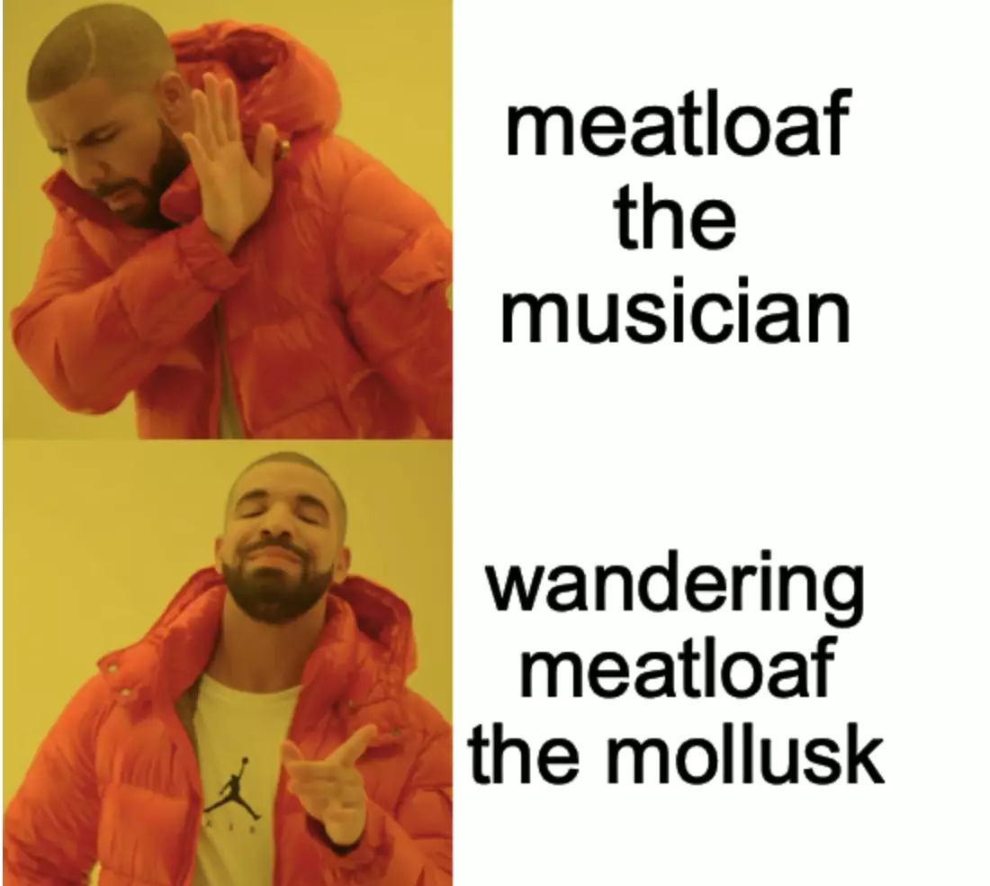 Wandering Meatloaf Meme