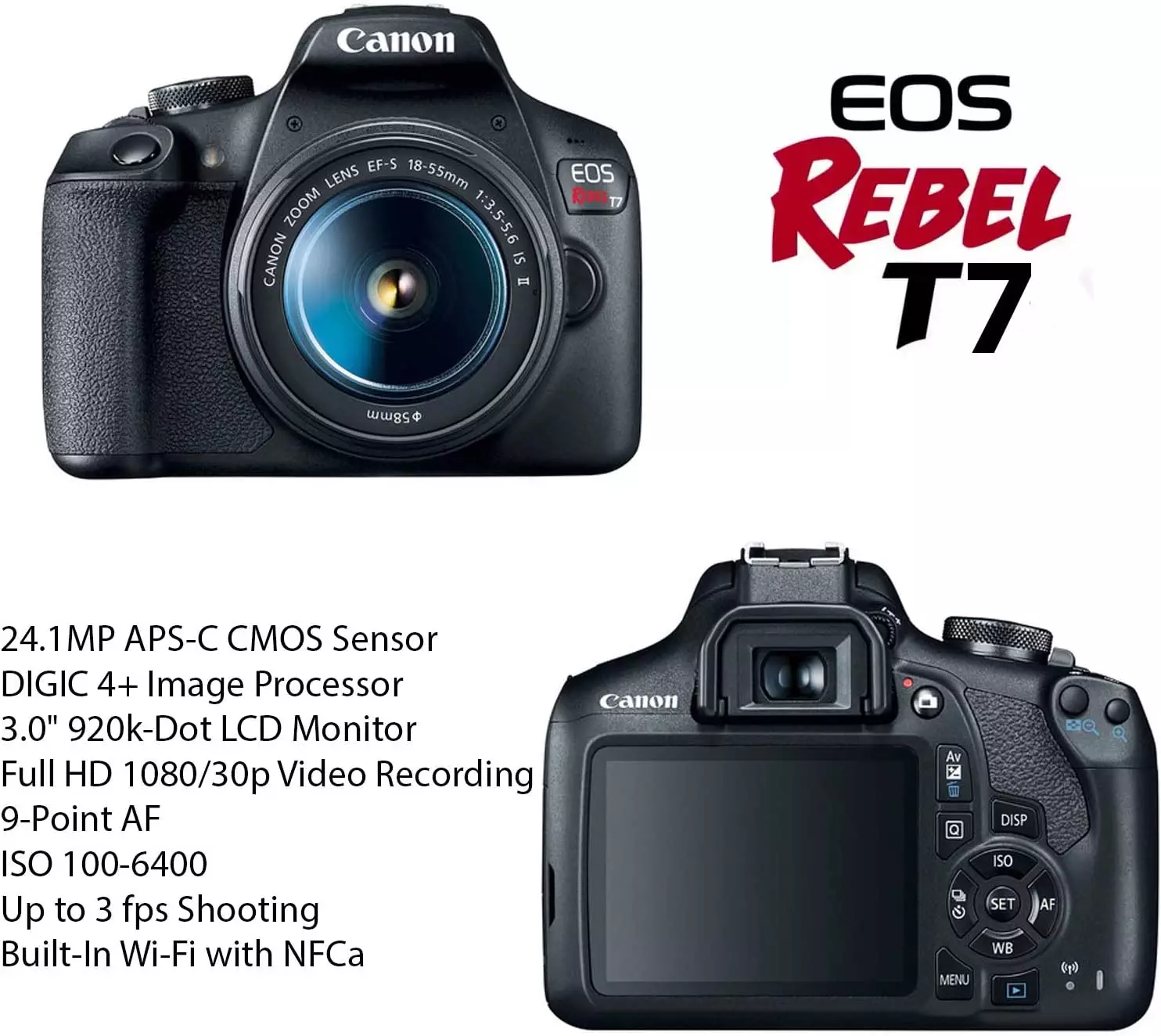 The Amazing Canon Eos Rebel T7 Dslr Camera Bundle