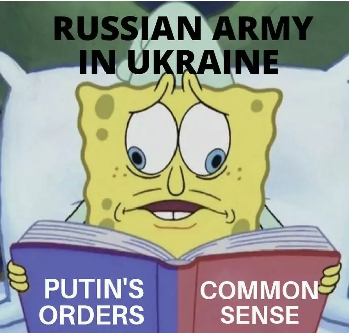 Funny Ukraine Memes  Sponge Bob Russian Soldiers