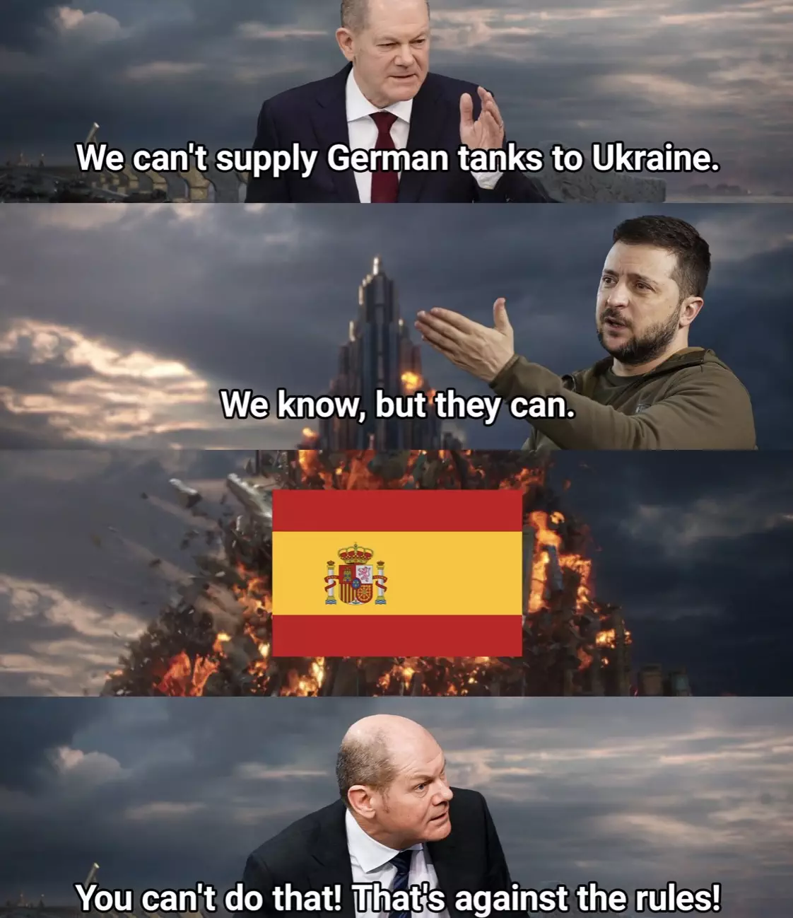 Funny Ukraine Meme  Spain And Germany