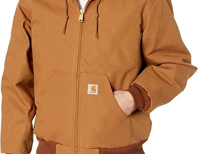 Carhartt Men'S Loose Fit Firm Duck Insulated Flannellined Active Jacket