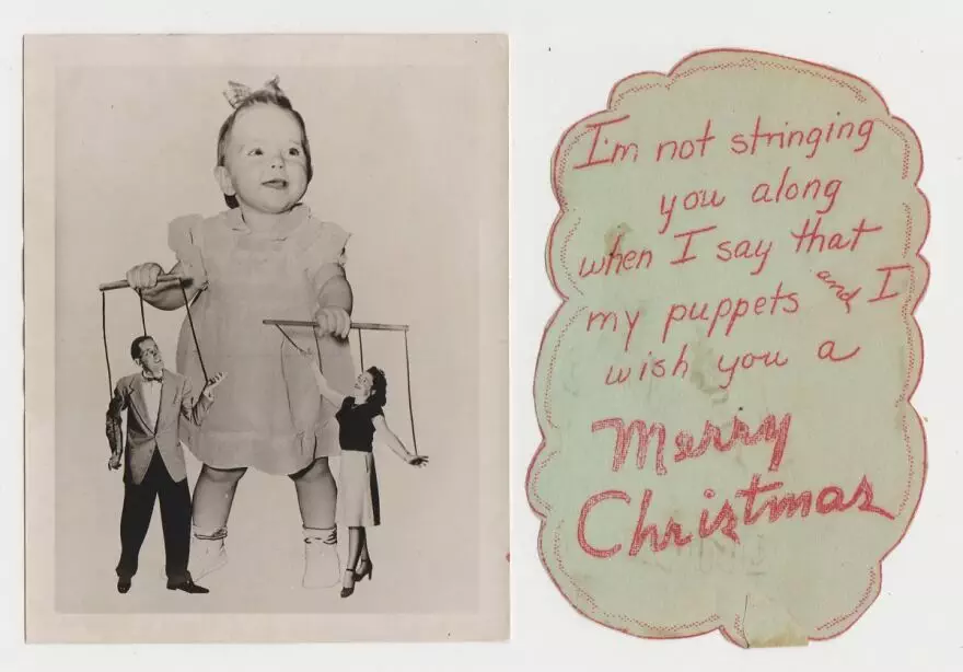 Vintage Homemade Photo Christmas Cards Collection 1930S 1960S 639B6C0Ac47F4 880