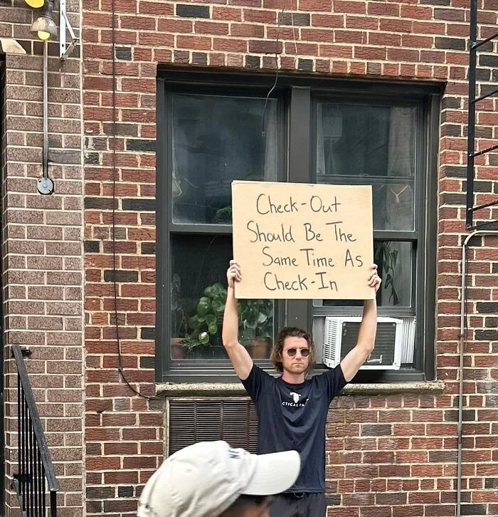 Clever Dude With Sign Protesting Annoying Things 64Ef4D58E344D 700