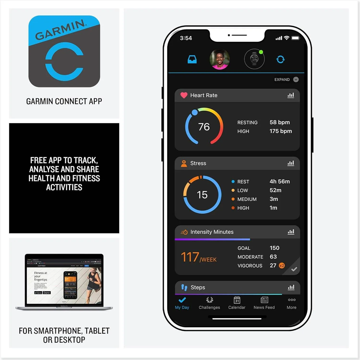 Garmin Vívoactive 5, Health And Fitness Gps Smartwatch, Amoled Display, Up To 11 Days Of Battery, Black