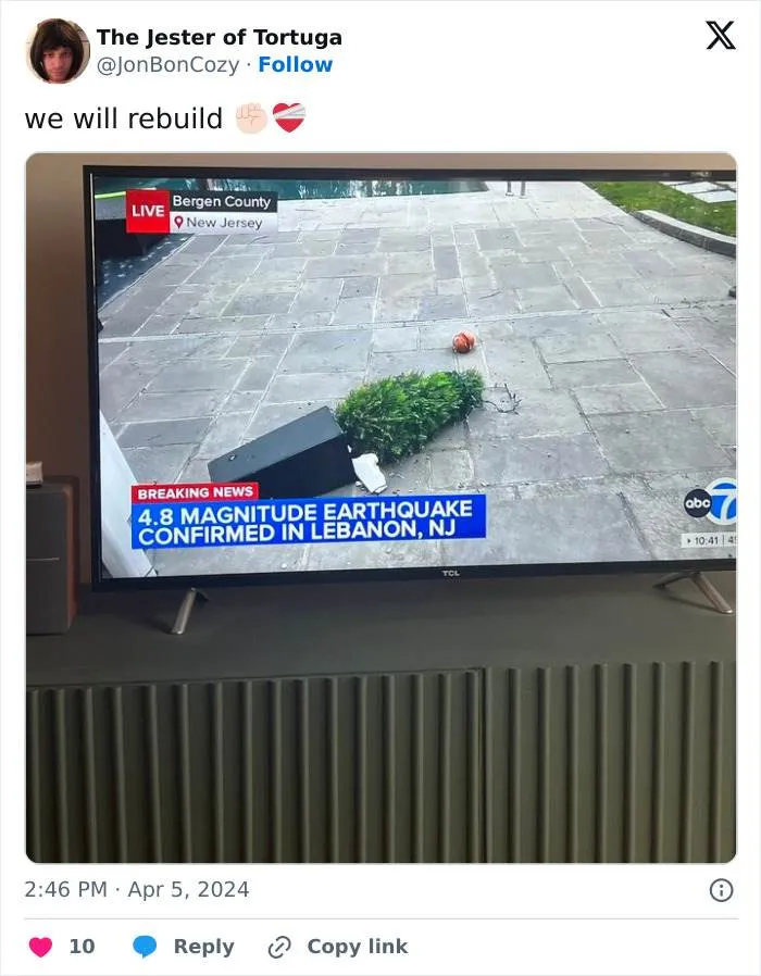 30 Hilarious Images From The &Quot;We Will Rebuild&Quot; Trend After The East Coast Earthquake