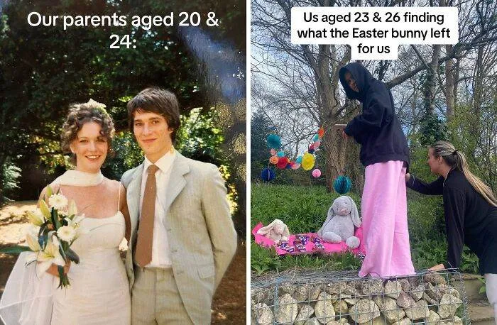 36 Hilarious Contrasts Between Parents And Their Younger Selves