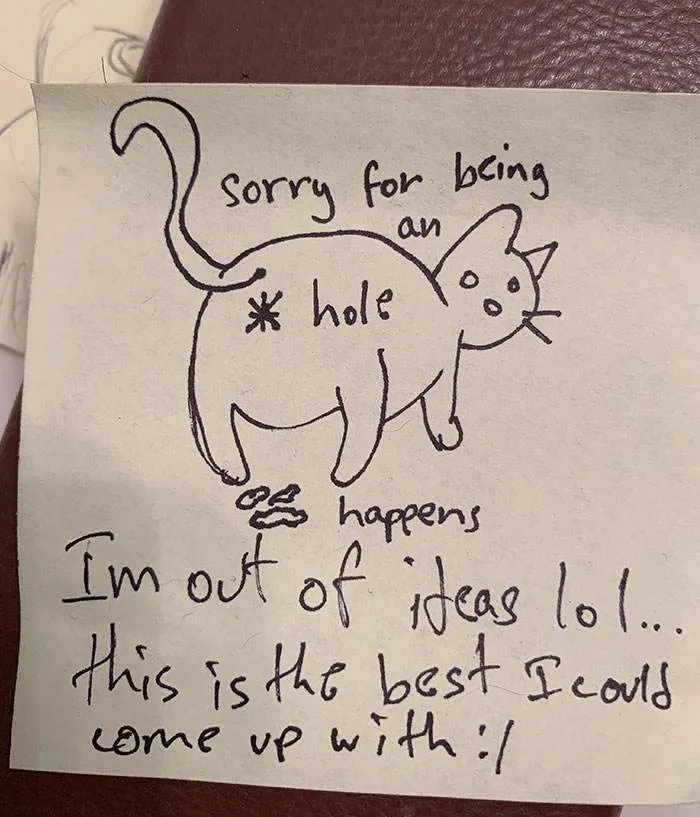 Hilarious Apology Notes 23 662B444Fd5B2C 700