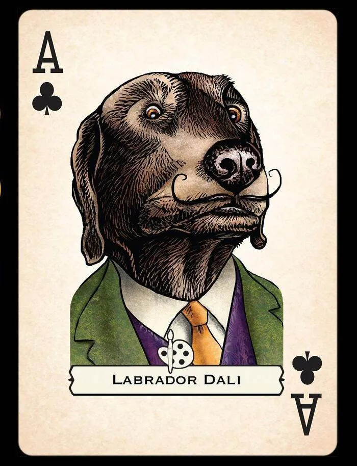 66694Ad3141E7 Celebrities Dogs And Cats Playing Cards Instachetart