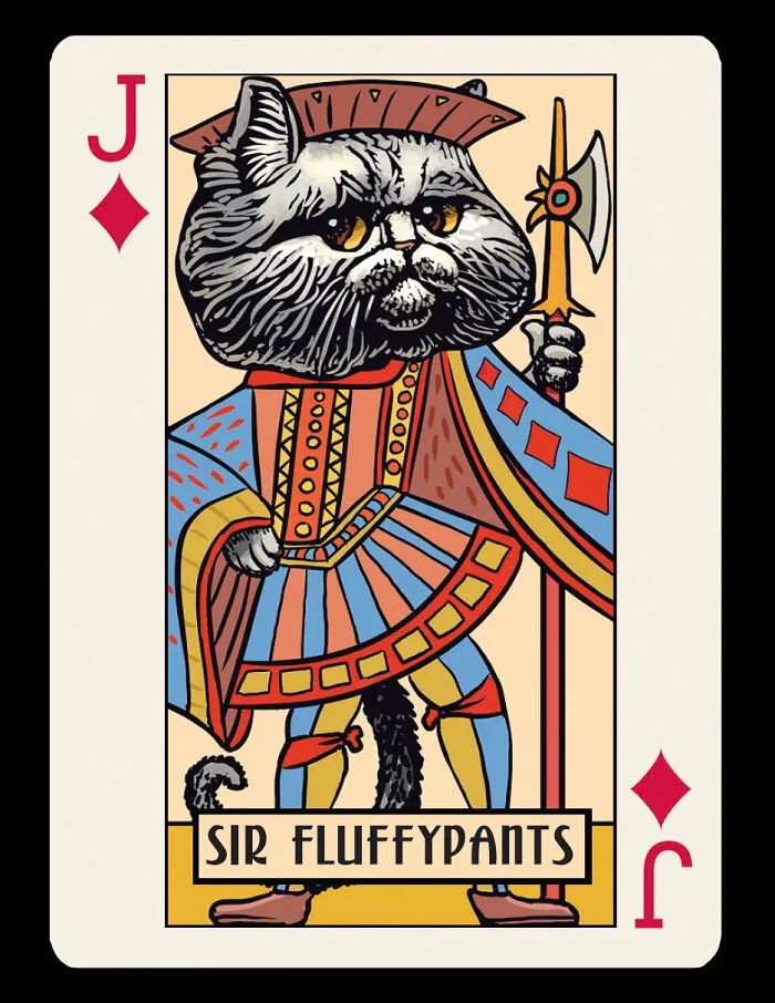 Chet Phillips Brings Feline And Canine Celebrities To Life In Unique Playing Card Decks 18 Pics 6663B0D3D63E1 700