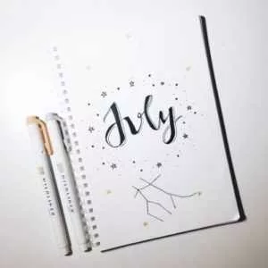 18 Creative Bullet Journal Pages For July