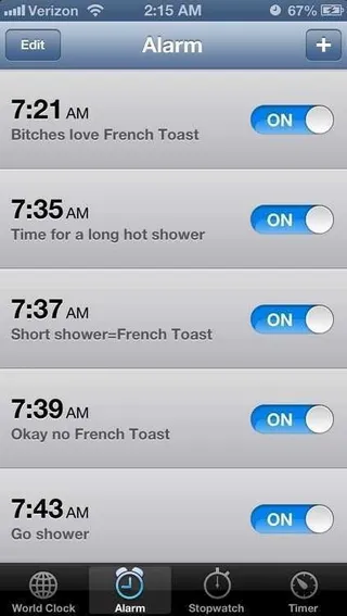 Alarm Frenchtoast