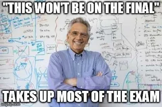 Finals Take Up Most
