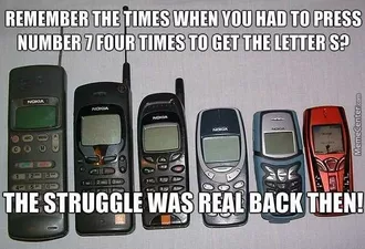 Meme Old Cellphones