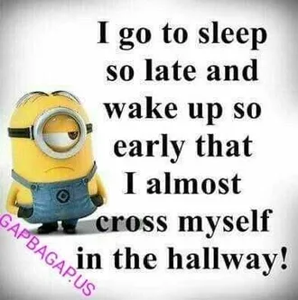 Hilarious Minion Quotes Sleepless