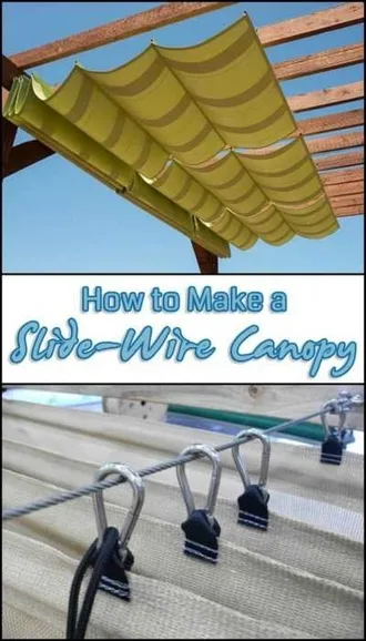 Diy Slide Wire Canopy