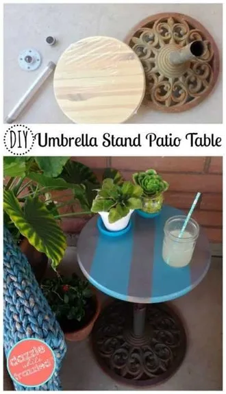 Diy Umbrella Table