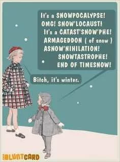 Funny Snow Card