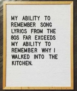Funny Letter Board Messages Memory And Aging