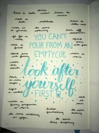 Bullet Self Care List