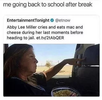 Back To School Teacher Memes Showing A Criminal Eating Her Last Meal Before Jail