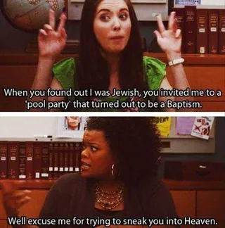 Funny Pool Baptism