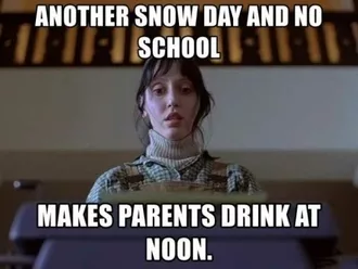 Funny Snow Day Noon