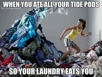 Funy Laundry Eats You