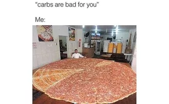 Pizza Carbs Bad
