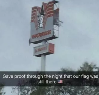 Proof That Whataburger Survived Hurricane