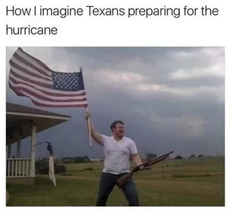 Texan Preparing For Hurricane
